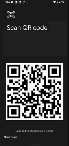 Scan QR code